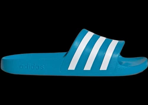 adidas Adilette Aqua Slides Solar Blue White