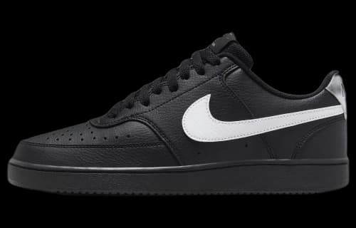 Nike Court Vision Low Black Black White