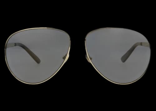 Gucci Aviator-Frame Metal Sunglasses Gold Gold Grey (GG0237S-30002267-002)