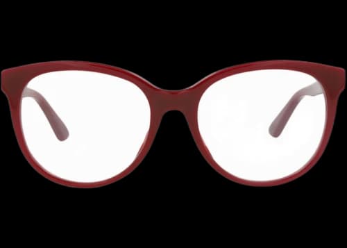 Gucci Round-Frame Acetate Optical Frames Burgundy Burgundy Transparent (GG0329O-30002859-007)