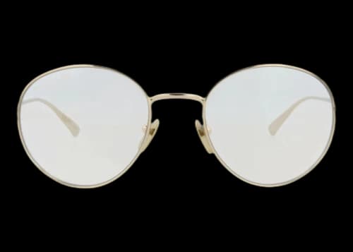 Gucci Round-Frame Metal Sunglasses Gold Gold Transparent (GG0337S-30013433-001)