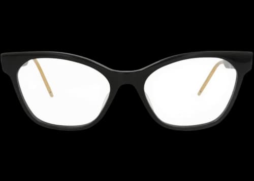 Gucci Cat Eye-Frame Acetate Optical Frames Black Black Transparent (GG0600O-30008107-001)