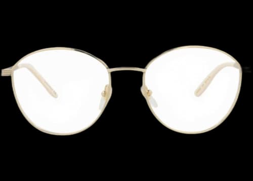 Gucci Round-Frame Metal Optical Frames Gold Gold Transparent (GG0806O-30009508-006)