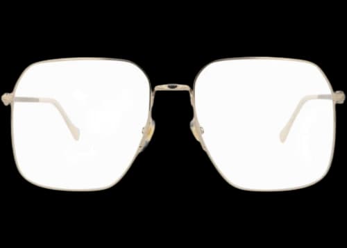 Gucci Square-Frame Metal Optical Frames Gold Gold Transparent (GG0952O-30010606-001)