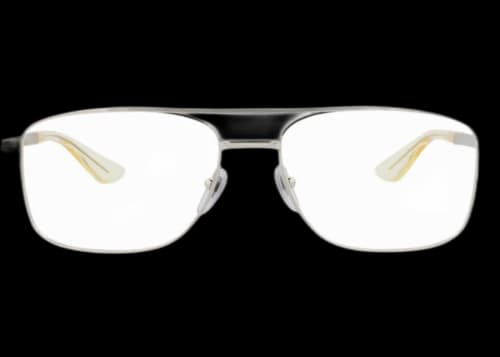 Gucci Aviator-Frame Metal Optical Frames Silver Silver Transparent (GG0986O-30011135-003)