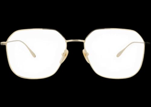 Gucci Square-Frame Metal Optical Frames Gold Gold Transparent (GG1032O-30011784-004)
