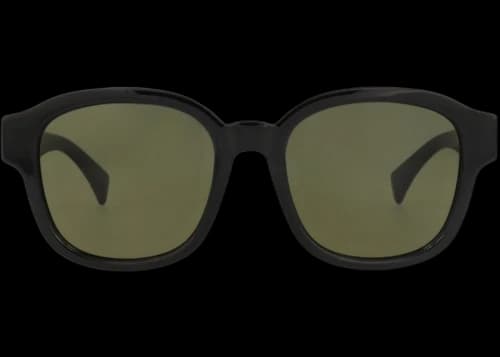 Gucci Round-Frame Injection Sunglasses Black Black Green (GG1140SK-30013102-002)