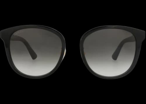 Gucci Round-Frame Sunglasses Black Black Grey (GG1190SK-30013487-001)