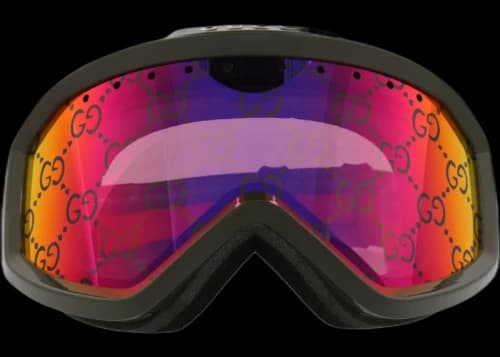 Gucci Shield-Frame Injection Sunglasses Green Multicolor Red (GG1210S-30013458-003)