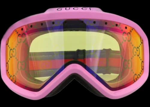 Gucci Shield-Frame Injection Sunglasses Pink Multicolor Yellow (GG1210S-30013458-004)