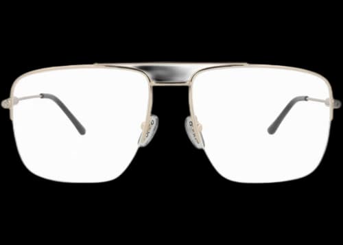 Gucci Aviator-Frame Metal Optical Frames Gold Gold Transparent (GG1415O-30014425-001)