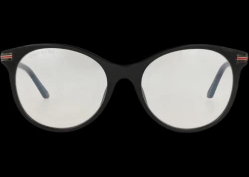Gucci Round-Frame Recycled Acetate Sunglasses Black Black Transparent (GG1450S-30014494-001)