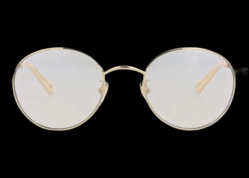 Gucci Round-Frame Metal Sunglasses Gold Gold Transparent (GG1472SJ-30015561-001)