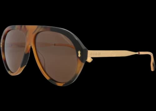Gucci Aviator-Frame Recycled Acetate Sunglasses Havana Gold Brown (GG1515S-30014792-002)