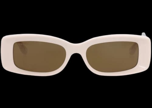 Gucci Square-Frame Recycled Acetate Sunglasses Ivory Ivory Brown (GG1528S-30014808-003)