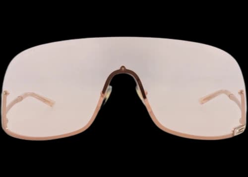 Gucci Shield-Frame Metal Sunglasses Gold Gold Pink (GG1560S-30014833-004)