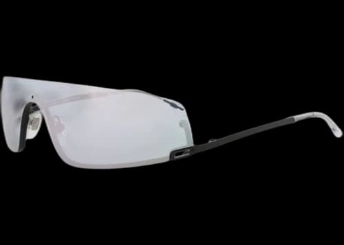 Gucci Shield-Frame Metal Sunglasses Black Black Grey (GG1561S-30014834-004)
