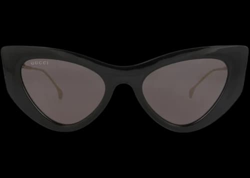 Gucci Cat Eye-Frame Injection Sunglasses Black Gold Grey (GG1565S-30014838-001)