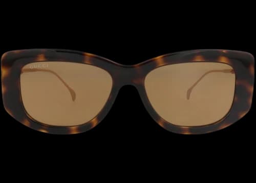 Gucci Square-Frame Injection Sunglasses Havana Gold Brown (GG1566S-30014881-002)