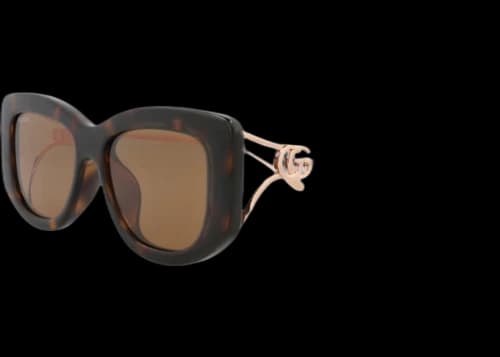 Gucci Square-Frame Injection Sunglasses Havana Gold Brown (GG1566SA-30014906-002)