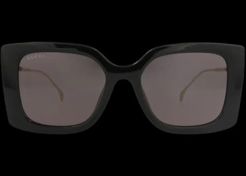 Gucci Square-Frame Injection Sunglasses Black Gold Grey (GG1567SA-30014907-001)
