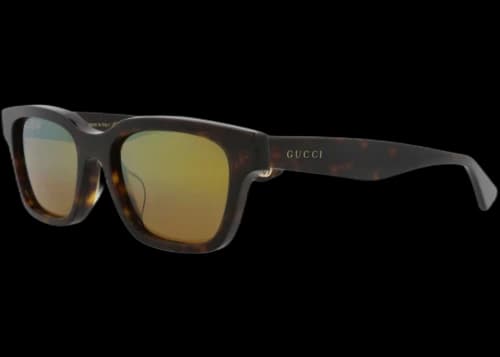 Gucci Square-Frame Recycled Acetate Sunglasses Havana Havana Gold (GG1641SA-30015104-002)