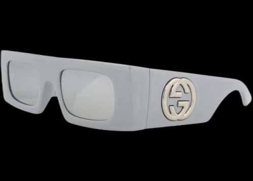Gucci Shield-Frame Injection Sunglasses Silver Silver Silver (GG1646S-30015324-005)