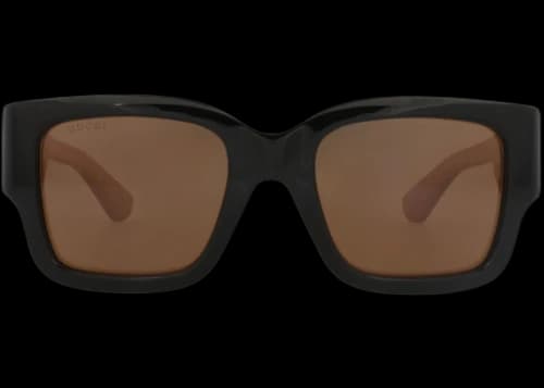 Gucci Square-Frame Recycled Acetate Sunglasses Black Pink Brown (GG1663S-30015451-004)