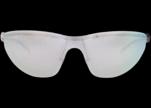 Gucci Shield-Frame Metal Sunglasses Silver Silver Silver (GG1700S-30015488-002)