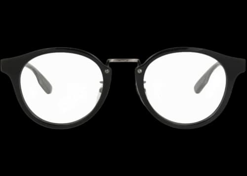Gucci Round-Frame Recycled Acetate Optical Frames Black Silver Transparent (GG1743OJ-30015548-001)