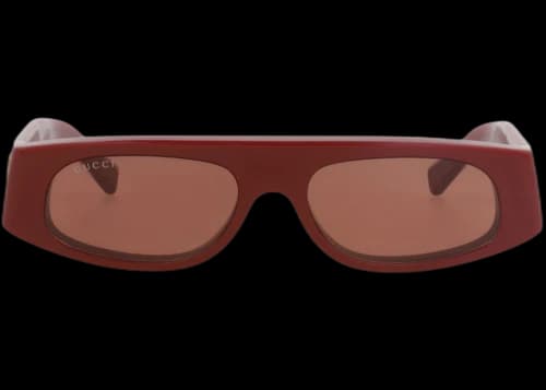 Gucci Square-Frame Recycled Acetate Sunglasses Burgundy Burgundy Brown (GG1771S-30015633-003)