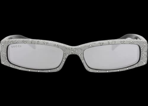 Gucci Square-Frame Recycled Acetate Sunglasses Black Black Silver (GG1780S-30015941-001)