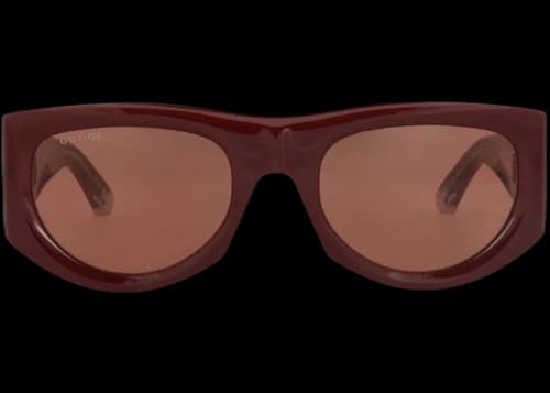 Gucci Cat Eye-Frame Recycled Acetate Sunglasses Burgundy Burgundy Brown (GG1917S-30016529-003)