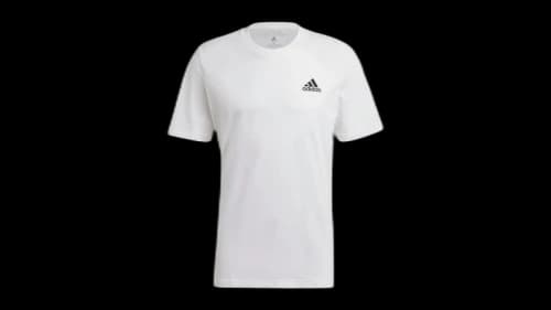 adidas Essentials Embroidered Small Logo T-Shirt White/Black