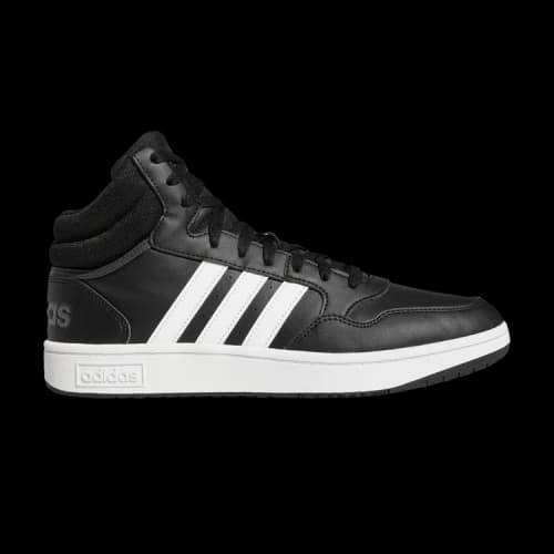 adidas Hoops 3.0 Mid Classic Vintage Core Black Cloud White Grey Six