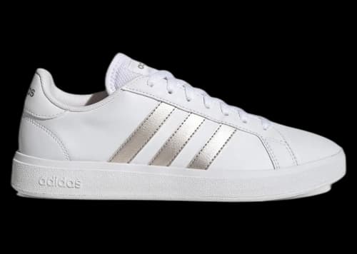 adidas Grand Court TD White Platinum Metallic (Women's)