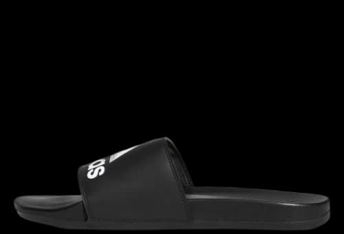 adidas Adilette Comfort Slides Core Black Cloud White Logo