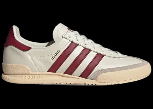 adidas Jeans Chalk White Collegiate Burgundy