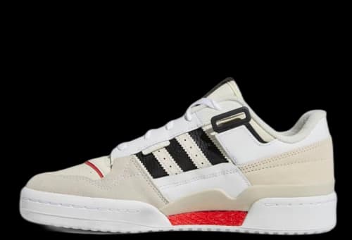 adidas Forum Exhibit Low White Vivid Red