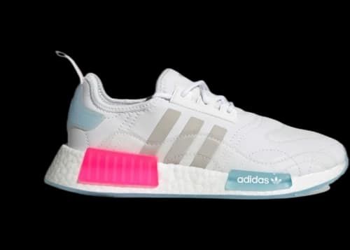 adidas NMD R1 White Halo Blue Shock Pink (Women's)