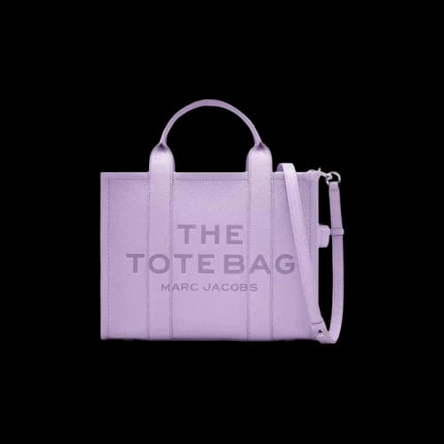 Marc Jacobs The Medium Leather Tote Bag Malleable Black Bull Hide