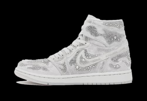 Jordan 1 Retro High OG Swarovski Vast Grey (Women's)