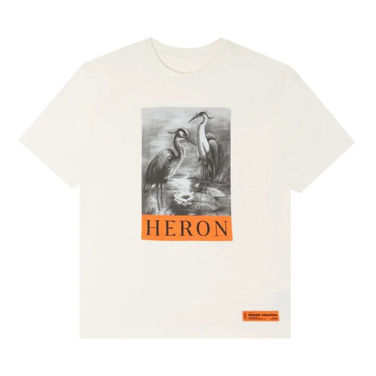 Heron Preston Herons Sketch Oversized T-Shirt White/Black/Orange