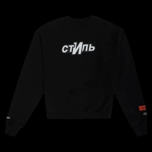 Heron Preston CTNMB Logo Crewneck Black/White