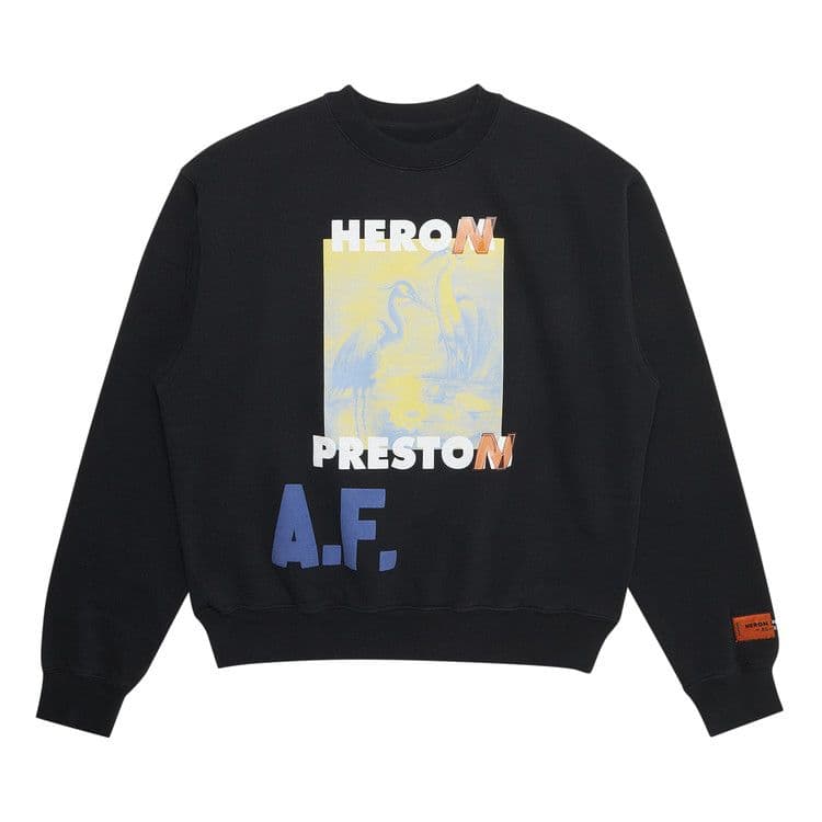Heron Preston A.F. Authorised Oversized Crewneck Black/Multi