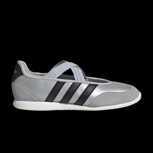adidas Barreda Mary Jane Silver Metallic Black (Women's)