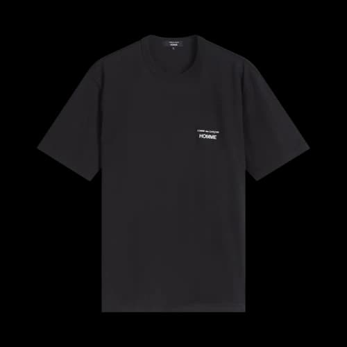Comme des Garçons Homme Cotton Jersey Print Logo T-Shirt 'Black'