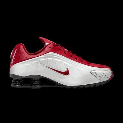 Nike Shox R4 Metallic Silver Black Crimson