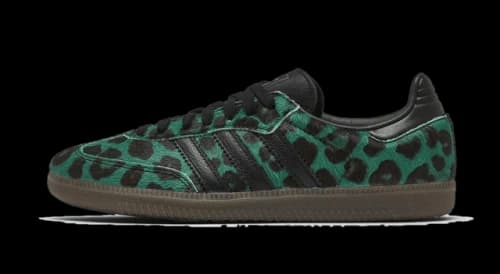adidas Samba OG Leopard Semi Screaming Green (Women's)