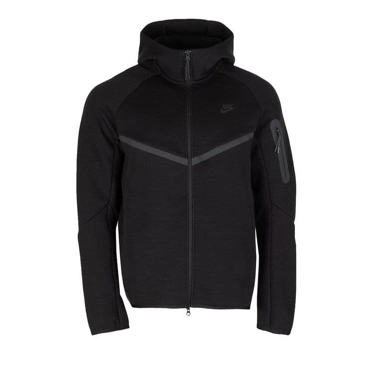 Nike Sportswear Tech Fleece Windrunner Full Zip Hoodie (FW24) Black/Black